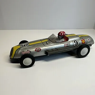 Vintage Daiya Formula One Tin Stp Firestone Shell Valvoline #9 Friction Race Car • $99.95