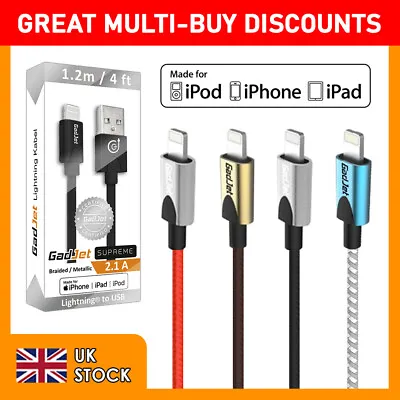 Apple MFI Certified 1.2m Lightning Cable For IPhone 14 13 12 Pro 11 X XS XR 9 UK • £5.49