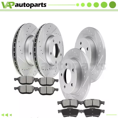 Ceramic Brake Pads And Rotors Front Rear For MAZDA 3 2006-2013 2.0L Drilled • $146.73