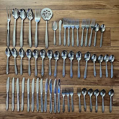 Huge 54 Pc Mid-Century Modern Constellation Stainless Japan Flatware Mix • $150