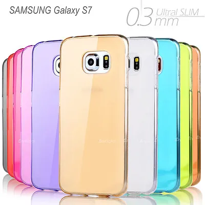 Ultra Slim High Gloss Frosted Crystal Gel Case Cover  -- Samsung S7 Edge S8 Plus • $3.95