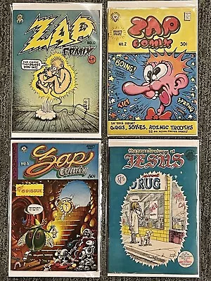 Vintage Comic Book Lot ZAP Comix # 0 23 + New Adventures Of Jesus R. Crumb Lot • $59.99