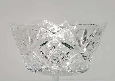 $15.99 • Buy Lead Crystal Bowl Scallop  Shannon Designs Ireland Hand Crafted 7.5 X 3.5 In