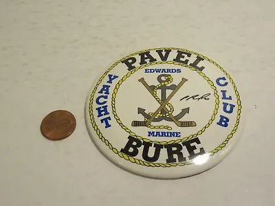 Nhl Vancouver Canucks Pavel Bure Edwards Marine Yacht Club Vintage Pin Button • $9.99
