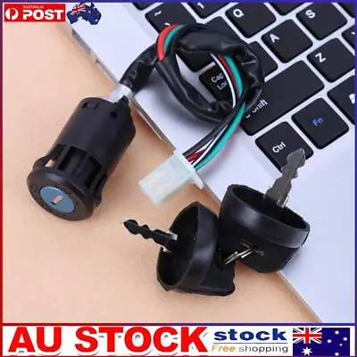 4 Wire 2 Ignition Key Start Switch Durable Practical Motorcycle Ignition Switch • $9.59
