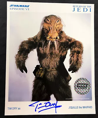 £33.85 • Buy Tim Dry ICCC Authentic Autograph Star Wars Return Of The Jedi J'Quille 8X10