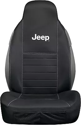 New Jeep Black Car Truck SUV Van Bucket Seat Cover White Lettering JEEP • $34.02