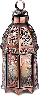 Accent Plus 57070486 Coppery Moroccan Lantern Brown • $19.98