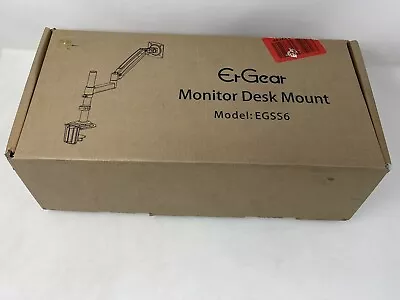 Monitor Arm Adjustable Desk Mount Bracket ErGear EGSS6 - Black NEW IN BOX EB-676 • $27.99