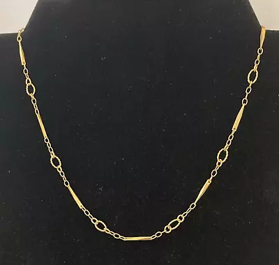 Vintage Gold Tone Signed Adrien Mann Necklace Beautifully Delicate • $9.99