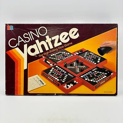 VINTAGE Casino Yahtzee Dice Game COMPLETE ES Lowe 1984 • $24.99