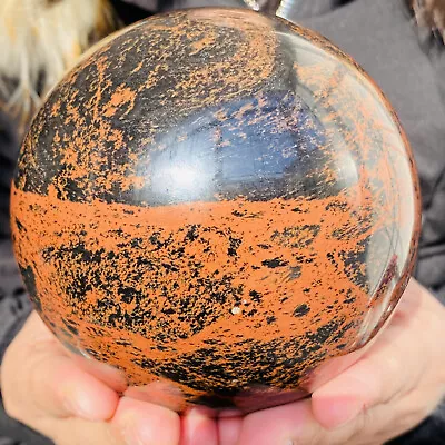 Natural Red Mahogany Obsidian Quartz Crystal Sphere Ball Healing 2040g • $56.42