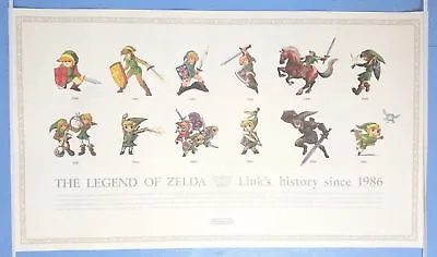 The Legend Of Zelda Series Game Official Promo Poster 3 Set/111 • $300