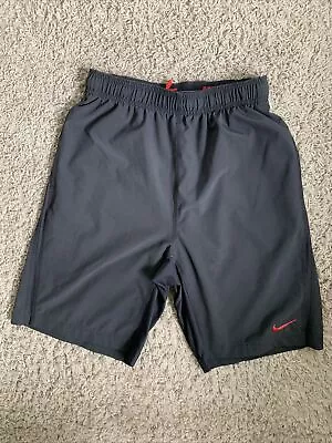 Men’s Small Nike 10” Athletic Shorts Black Elastic Waist Drawstring • $12.99