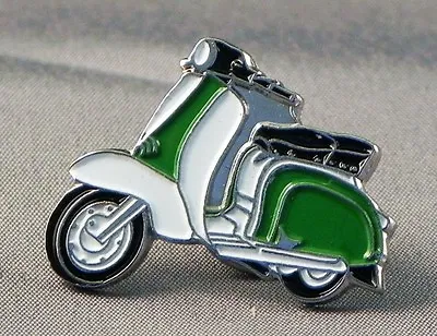 Lambretta Scooter Dark Green/white Pin Badge New  • £2.99