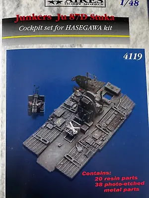 Aires 4119 1/48 Ju-87D Stuka Cockpit Set For Hasegawa Pro Boss Edge Kit • $29.99