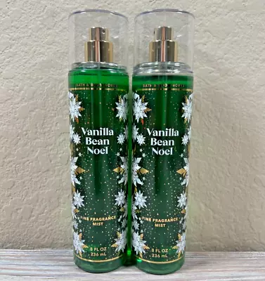 VANILLA BEAN NOEL Bath & Body Works Fragrance Mist 8 Fl Oz -Set Of 2 • $12.99