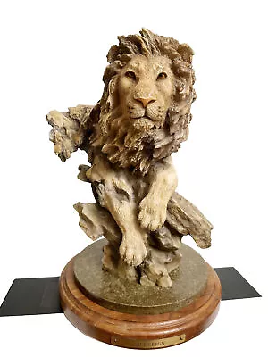 Mill Creek Studios Ltd. Edition Large Resin Sculpture Of A Lion By Randy Reading • $249