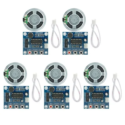 5X ISD1820 Voice Recording Playback Module Sound Recorder Board With Loudspeaker • $17.69