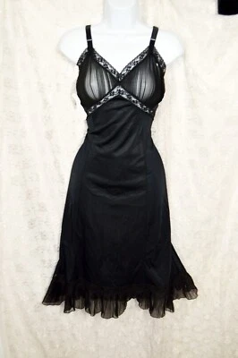 $9.99 • Buy VTG Adonna Blue Chiffon Top Nylon Full Slip 36 S