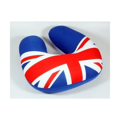 Union Jack Neck Cushion - Soft Micro Bead Travel Cushion  - UK Seller • £9.99