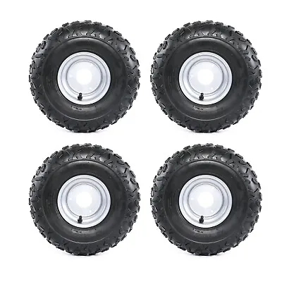 4pcs Front Rear 145/70-6 Tyre Rim 6  Wheels 3 Stud For Go Kart ATV Buggy Quad • $169.45