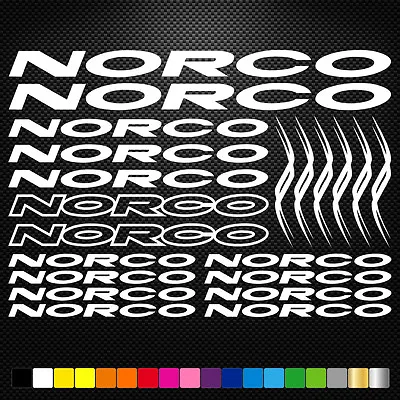 Fits Norco Vinyl Stickers Sheet Bike Frame Cycles Cycling Bicycle Mtb Road • $15.42