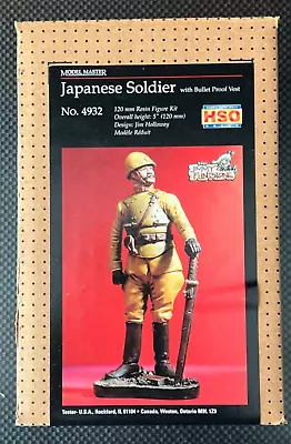 WWII Japanese Officer 1/16 120mm Testors Model Master Model Figure Kit • $24.99