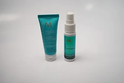 MOROCCANOIL Travel Size Bundle Leave In Conditioner And Hydrating Mask .67 Oz Ea • $19.99