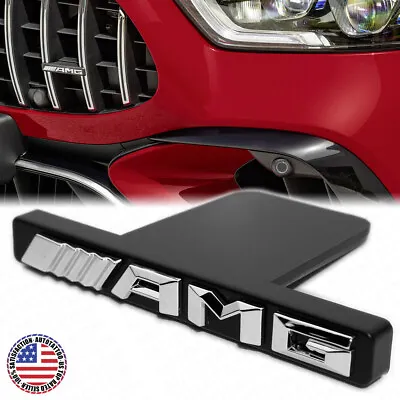 AMG Edition Front GT Grille Nameplate Emblem Logo Badge Decorate Sport Chrome • $14.99