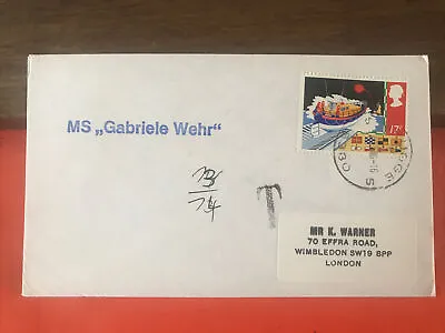 MS Gabriele Wehr Brittany Seas P&O Post 1978 As Can’t Decipher Postmark • £3.99