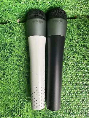 2x Official Xbox 360 Wireless Mic Microphones 1 Black 1 White  • £9.99