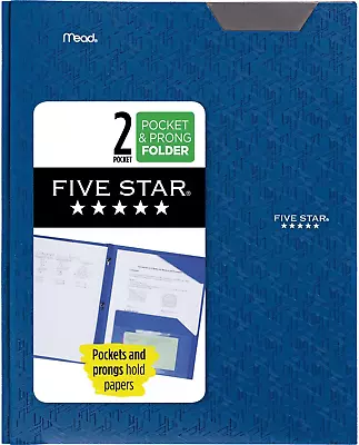 2 Pocket Folder Stay-Put Folder Plastic Colored Folders With Pockets & Prong F • $6