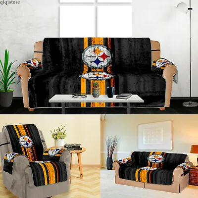 $37.04 • Buy Pittsburgh Steelers Slipcovers Sofa Cover Chair Love Seat Cushion Protector Gift