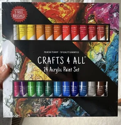 24 Colors Airbrush Paint DIY Acrylic Paint Set For Hobby Model Painting Artists • $11