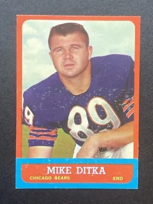 1963 Topps Football #62 - Mike Ditka - Chicago Bears - 2nd Year - Ex++ • $29.99