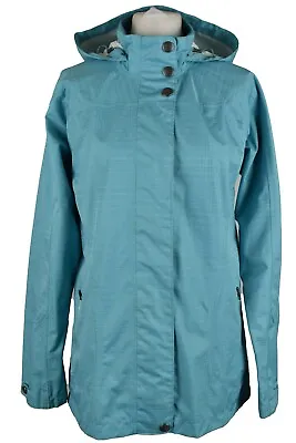 MERRELL Blue Windbreaker Jacket Size M Womens Full Zip Opti-Shell • £18.87