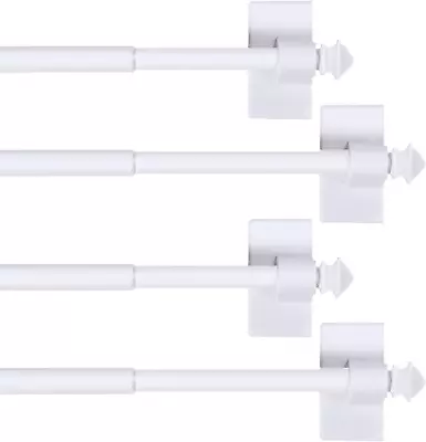 4 Pack Magnetic Curtain Rods For Metal Doors Multi-Use Rods For Small Windows • $33.37