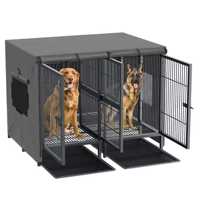 Extra Large XXL Dog Crate Ultra-High Hardness Enhanced Steel Pet Kennel Playpen • $495.97