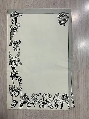 1965 Mmms Notepad Marvelmania Stationery 1 Sheet Original 8 1/2 X 5 1/2 Kirby • $30