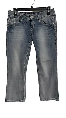 $29.99 • Buy Rock Revival Alanis Capri Jeans Size 28 Women’s Blue