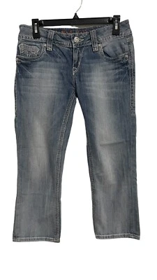 $29.99 • Buy Rock Revival Alanis Capri Jeans Size 28 Women’s Blue