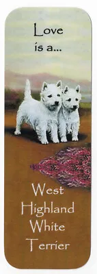 £2.50 • Buy West Highland White Terrier Westie Beautiful Dog Bookmark Great Gift