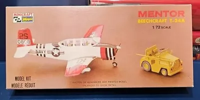 SEALED Minicraft Hasegawa 1:72 Mentor Beechcraft T-34A Model Kit 1088 Vintage • $30