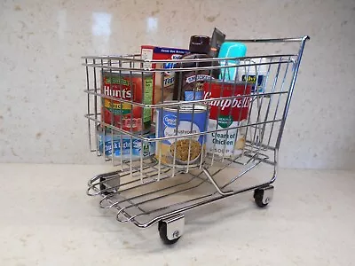 Grocery Cart Miniature  Display -TOY- Mobile Planter Basket Easter Basketetc. • $11.95