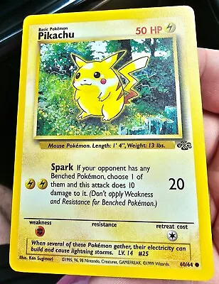 $1 • Buy Pokemon Pikachu Jungle Set 60/64 Regular Common Unlimited English Near Mint