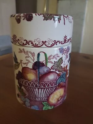 Mason's Fruit Basket Ironstone China Lidded Jar Canister • £5