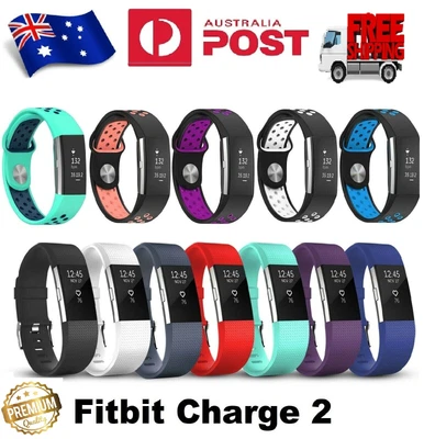 $7.77 • Buy Wrist Watch Sports Band Strap Silicone For Fitbit Charge 2 Replacement Wristband