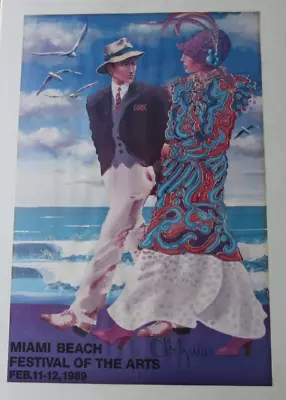 Otto Aguiar Miami Beach Festival Of The Arts Vintage 1989 Poster 24  X 36  • $39.95