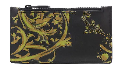 Versace Jeans Couture Black/Gold Zippered Cardholder • $94.99